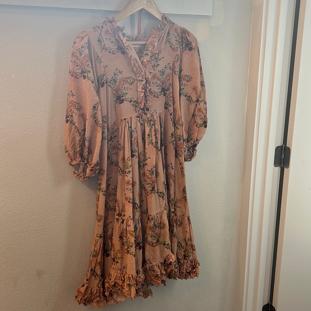 timo floral dress mauve